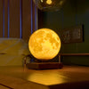 Lunara Moon Lamp bright yellow glow in dark room